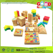 Gute Qualität Holzblöcke Set Cartoon Bausteine ​​Hölzerne Bricks Set